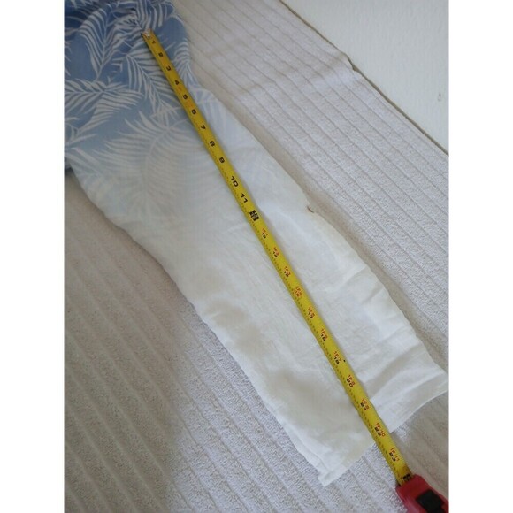 Fyve Womens Button Up Shirt Size 1X Ombre Blue White V Neck Roll Tab Lightweight - Picture 13 of 16